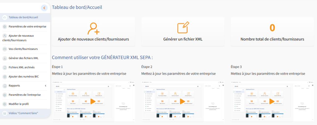 SEPA XML GENERATOR in French