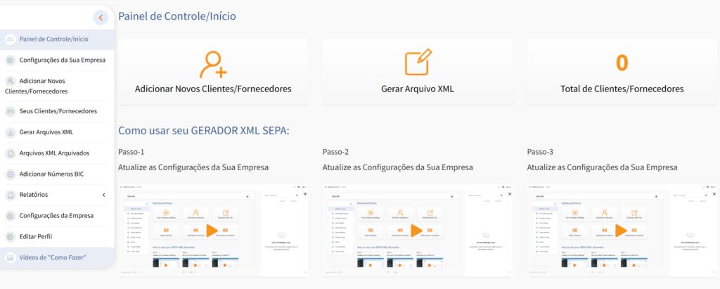 SEPA XML GENERATOR in Portuguese