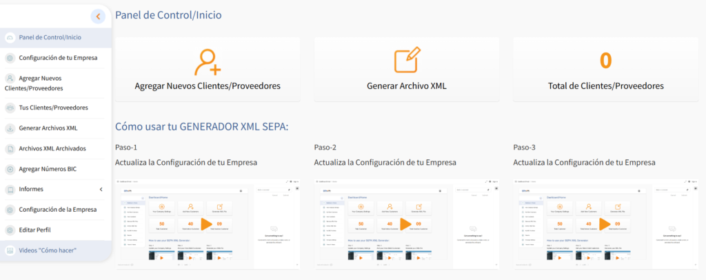 SEPA XML GENERATOR in Spanish